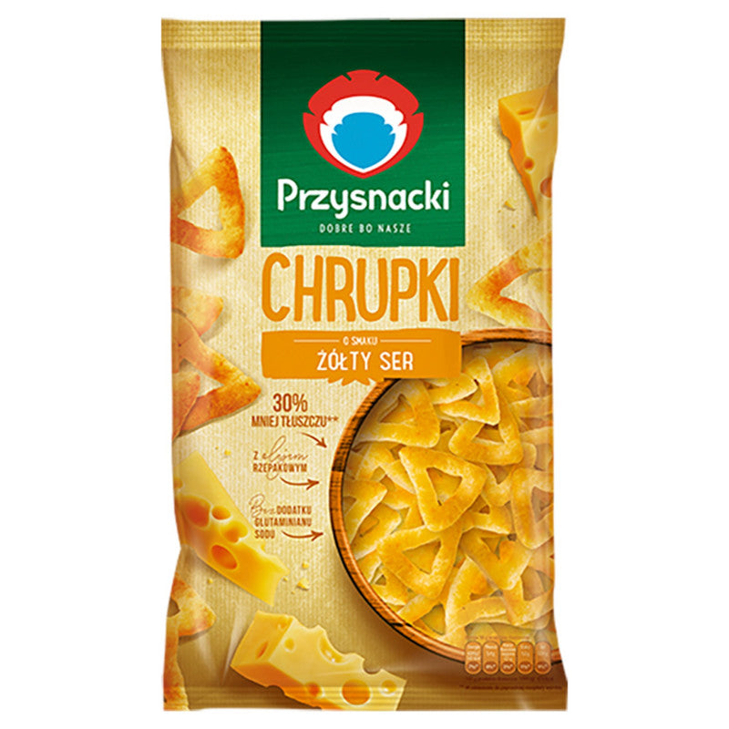 Przysnacki Chrupki o smaku żółty ser 130 g