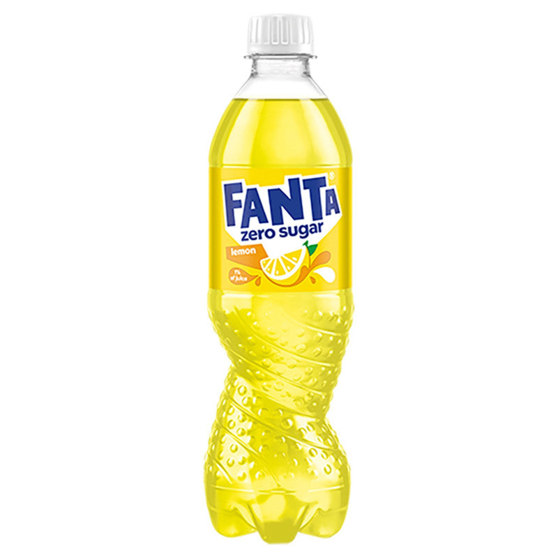 Fanta Zero Sugar Napój gazowany o smaku cytrynowym 500 ml
